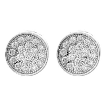 Orphelia® 'Xena' Women's Sterling Silver Stud Earrings - Silver ZO-7219