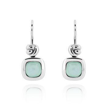 Orphelia® 'Anat' Women's Sterling Silver Drop Earrings - Silver ZO-7467