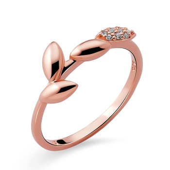 Orphelia® Women's Sterling Silver Ring - Rose ZR-7505/RG #1