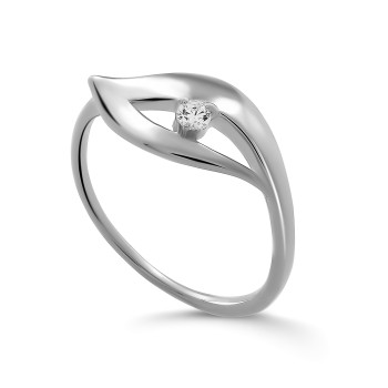 Orphelia® 'Milan' Women's Sterling Silver Ring - Silver ZR-7519 #1