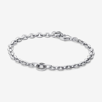 Pandora® Pandora Signature 'Signature Pavé' Women's Sterling Silver Bracelet - Silver 592777C01-20