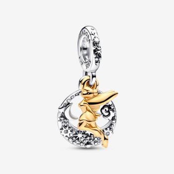 Pandora® Disney x Pandora 'Disney Tinker Bell' Women's Sterling Silver Charm - Silver/Gold 762517C01