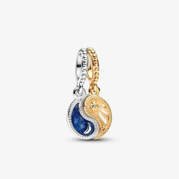 Pandora® 'Celestial' Women's Sterling Silver Charm - Silver/Gold 762678C01