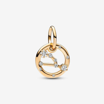 Pandora® Pandora Moments 'Zodiac Sign' Women's Gold Plated Metal Charm - Gold 762707C01