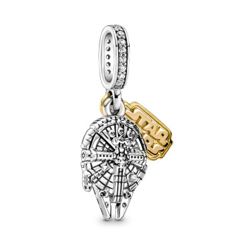 Pandora® Star Wars x Pandora 'Star Wars' Women's Sterling Silver Charm - Silver/Gold 769504C01