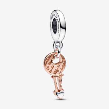 Pandora® Pandora Moments 'Padlock' Women's Sterling Silver Charm - Silver/Rose 782510C00