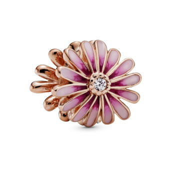 Pandora® Pandora Garden 'Pink Daisy Flower' Women's Gold Plated Metal Charm - Rose 788775C01