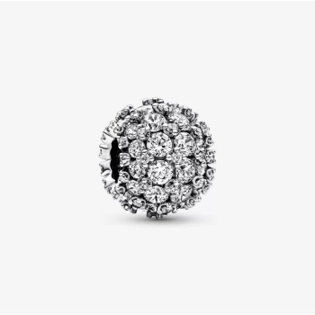 Pandora® 'Sparkling Pavé' Women's Sterling Silver Charm - Silver 792630C01