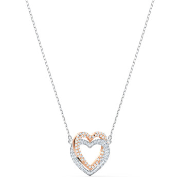 Swarovski® 'Swarovski Infinity' Women's Gold Plated Metal Necklace - Silver/Rose 5518868