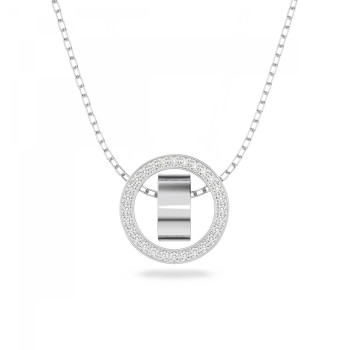 Swarovski® 'Hollow' Women's Base Metal Pendant - Silver 5636501