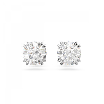 Swarovski® 'Constella' Women's Base Metal Stud Earrings - Silver 5636712