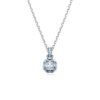 Swarovski® 'Birthstone' Women's Base Metal Necklace - Silver 5651794