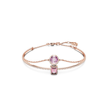 Swarovski® 'Stilla' Women's Gold Plated Metal Bracelet - Rose 5668243