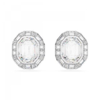 Swarovski® 'Mesmera' Women's Base Metal Clip Earrings - Silver 5669913