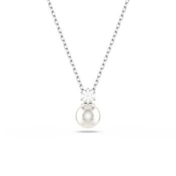 Swarovski® 'Matrix' Women's Base Metal Necklace - Silver 5693897