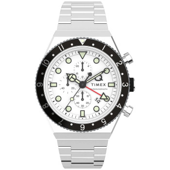 Timex® Chronograph 'Q Gmt Chrono' Men's Watch TW2V69900