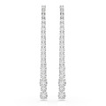 Swarovski® 'Matrix Tennis' Women's Base Metal Drop Earrings - Silver 5709257