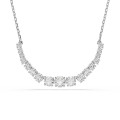 Swarovski® 'Matrix Tennis' Women's Base Metal Necklace - Silver 5705396