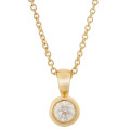 Orphelia® 'Rosalind' Women's Yellow gold 18C Chain with Pendant - Gold KD-2031/1