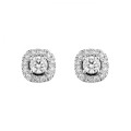 Orphelia® 'Gilda' Women's Whitegold 18C Stud Earrings - Silver OD-5027