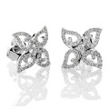 Orphelia® 'Charlene' Women's Whitegold 18C Stud Earrings - Silver OD-5321