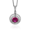 Orphelia® 'Belina' Women's Sterling Silver Chain with Pendant - Silver ZH-7049