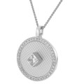 Orphelia® 'Huda' Women's Sterling Silver Chain with Pendant - Silver ZH-7290