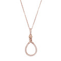 Orphelia® 'Aava' Women's Sterling Silver Chain with Pendant - Rose ZH-7421