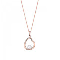 Orphelia® 'Baptiste' Women's Sterling Silver Chain with Pendant - Rose ZH-7507/RG