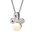 Orphelia® 'Elisabeth' Women's Sterling Silver Chain with Pendant - Silver ZH-7511