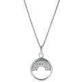 Orphelia® 'Tista' Women's Sterling Silver Pendant with Chain - Silver ZH-7586