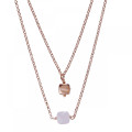 Orphelia® 'Joelle' Women's Sterling Silver Necklace - Rose ZK-7432