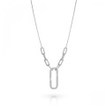 Orphelia® 'Essence' Women's Sterling Silver Necklace - Silver ZK-7560