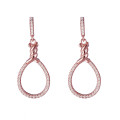 Orphelia® 'Aava' Women's Sterling Silver Drop Earrings - Rose ZO-7421