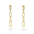 Orphelia® 'Eve' Women's Sterling Silver Drop Earrings - Gold ZO-7550/G