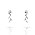 Orphelia® 'Charlene' Women's Sterling Silver Drop Earrings - Silver ZO-7568