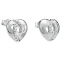 Orphelia® 'Amore' Women's Sterling Silver Stud Earrings - Silver ZO-7577