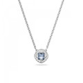 Swarovski® 'Angelic Square' Women's Base Metal Necklace - Silver 5662142