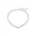 Swarovski® 'Mesmera' Women's Base Metal Necklace - Silver 5665242