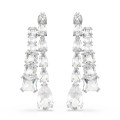 Swarovski® 'Matrix' Women's Base Metal Drop Earrings - Silver 5692515