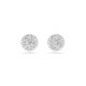 Swarovski® 'Dextera' Women's Base Metal Stud Earrings - Silver 5700290