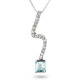 Orphelia® 'Margaretha' Women's Whitegold 18C Chain with Pendant - Silver KD-2026