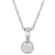 Orphelia® 'Rosalind' Women's Whitegold 18C Chain with Pendant - Silver KD-2032