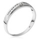 Orphelia® Women's Whitegold 18C Ring - Silver RD-3371