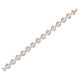 Orphelia® Women's Sterling Silver Bracelet - Rose ZA-7212