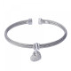 Orphelia® 'Coeur' Women's Sterling Silver Bracelet - Silver ZA-7401