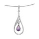 Orphelia® 'Ebbi' Women's Sterling Silver Chain with Pendant - Silver ZH-7037