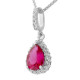 Orphelia® 'Enora' Women's Sterling Silver Chain with Pendant - Silver ZH-7226/RU