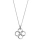 Orphelia® 'Aida' Women's Sterling Silver Chain with Pendant - Silver ZH-7472