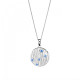 Orphelia® 'Babette' Women's Sterling Silver Chain with Pendant - Silver ZH-7504